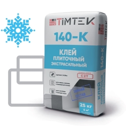 TimTek 140-K ЗИМА Клей плиточный экстрасильный 1,4МПа, 25кг 