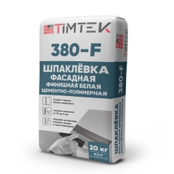 TIMTEK 380-F Шпаклевка фасадная финишная белая, 20кг 