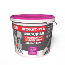 TIMTEK 870 Штукатурка фасадная декоративная силикатно-силиконовая, «КОРОЕД» 2,0 мм, 25кг