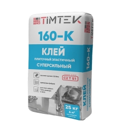 TIMTEK 160-K Клей плиточный эластичный суперсильный, класс С2ТS1, 25кг 